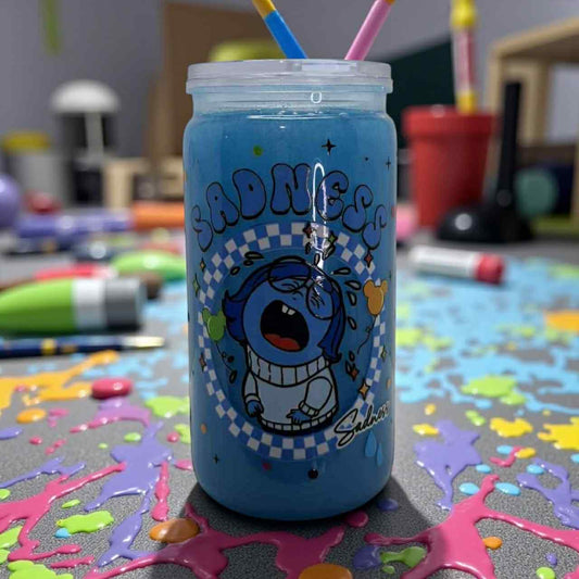 Sadness 16oz Acrylic Mica Snowglobe Tumbler